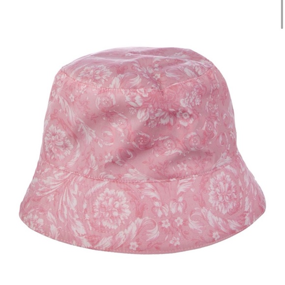 Versace Pink Floral Bucket Hat - Picture 2 of 2